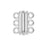 Magnetic Clasps, 3-Strand Bar with Rope Edge 20x8mm, Silver Tone Brass (1 Set)