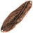 Nunn Design Connector Link, Curved Leaf 50mm, Antiqued Copper (1 Piece)