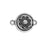 TierraCast Magnetic Clasps, Lotus 14.2x20.5mm, Antiqued Silver Plated (1 Set)