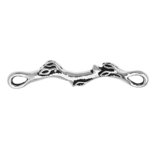 TierraCast Connector Link, Botanical Branch 35.5mm, Antiqued Silver Plated (1 Piece)
