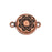 TierraCast Magnetic Clasps, Lotus 14x20.5mm, Antiqued Copper Plated (1 Set)