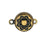 TierraCast Magnetic Clasps, Lotus 14x20.5mm, Brass Oxide Finish (1 Set)