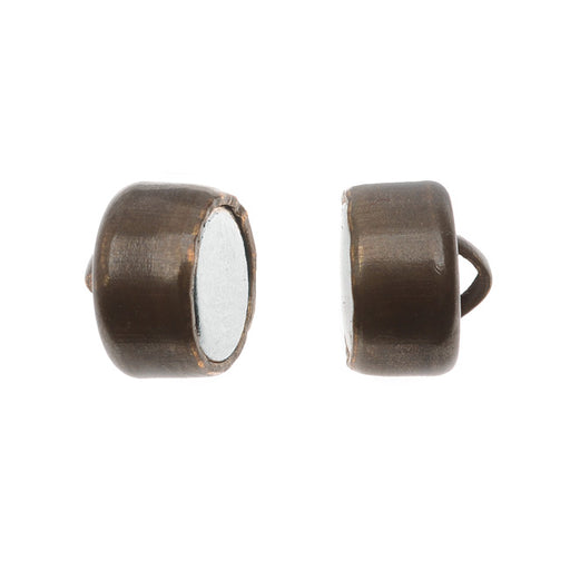 Vintaj Natural Brass, MAG-LOK Magnetic Clasp Set 8x12mm, 1 Set