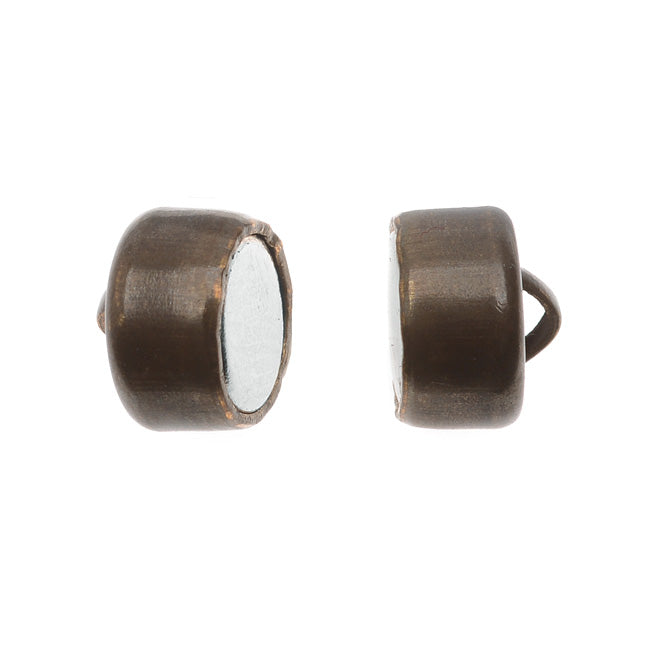 Vintaj Natural Brass, MAG-LOK Magnetic Clasp Set 8x12mm, 1 Set