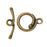 TierraCast Maker's Collection, Renaissance Toggle Clasp Set, Brass Oxide Finish