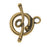TierraCast Maker's Collection, Renaissance Toggle Clasp Set, Brass Oxide Finish