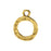 Nunn Design Toggle Clasps, Hammered Toggle Ring 17mm, Antiqued Gold (1 Piece)