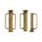 Slide Tube Clasps, with Bar Loops 21.5x10.5mm, Antiqued Brass Plated (2 Pieces)