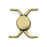 Cymbal Magnetic Clasps for 11/0 Delica Beads, Kissamos, Round 17x17.5mm, Antiqued Brass Plated (1 Set)