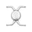 Cymbal Magnetic Clasps for 11/0 Delica Beads, Kissamos, Round 17x17.5mm, Antiqued Silver Plated (1 Set)