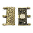 Cymbal Magnetic Clasps for 8/0 Delica & Round Beads, Nisidia III, Rectangle 16x20mm,  1 Set, Antiqued Brass Plated