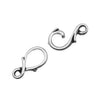 TierraCast Hook & Eye Clasps, Vine 20mm, Antiqued Silver Plated (1 Set)
