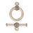 TierraCast Pewter Toggle Clasps, Beaded 16.5mm, Silver Plated (1 Set)