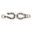 TierraCast Pewter Clasps, Beaded Hook and Eye 7mm, Silver Plated (1 Set)