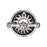 TierraCast Silver Plated Pewter Dia De Los Muertos Del Sol Toggle Clasp 18mm (1)