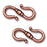 TierraCast Pewter Clasps, S-Hook 22.5mm, Antiqued Copper Plated (2 Pieces)