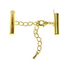 Beadalon Slide Connectors, with Extension Clasps for Multi-Strand Projects 20x5mm, Gold (1 Set)