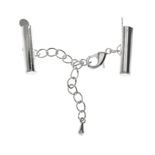 Beadalon Slide Connectors, with Extension Clasps for Multi-Strand Projects 20x5mm, Silver (1 Set)