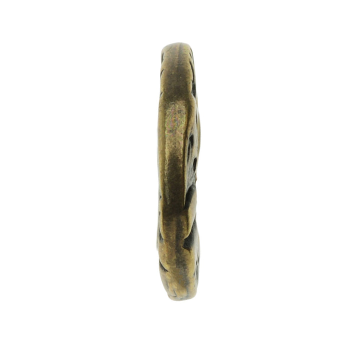TierraCast Connector Link, Flora Ring 13mm, Brass Oxide Finish (2 Pieces)