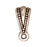 TierraCast Fine Silver Plated Pewter Royal Drop Bails 13mm (4 Pieces)