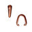TierraCast Antiqued Copper Plated Pewter Nouveau Pinch Bail For Pendants 12mm (2 Pieces)