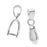 Beadalon Silver Plated 5mm Pinch Slider Bail For Gemstone & Crystal Pendants (6 pcs)