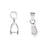 Beadalon Silver Plated 4mm Slider Pinch Bail For Gemstone & Crystal Pendants (6 pcs)
