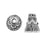TierraCast Pewter, Beading Cone/Strand Reducer with Floral Pattern 12.5x11mm Ant. Silver Plt. (2 Pieces)