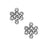 TierraCast Fine Silver Plated Pewter Celtic Eternity Connector Small Beads 11mm (2 Pieces)
