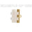 Cymbal Bead Endings fit Tila Beads, Soros III, 7.5mm 24kt Gold Plated (2 Pieces)