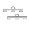 Cymbal Bead Endings fit Tila Beads, Soros III, 7.5mm Antiqued Silver (2 Pieces)