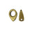 Cymbal Bead Endings fit Superduo Beads, Kolympos, 6.5mm Antiqued Brass Plated (4 Pieces)