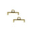 Cymbal Bead Endings for 11/0 Delica & Round Beads, Topolia II, 5.5x11.5mm, Antiqued Brass Plated (4 Pieces)