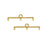 Cymbal Bead Endings for 11/0 Delica & Round Beads, Topolia III, 5.5x23mm, 24k Gold Plated (2 Pieces)