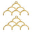 Cymbal Bead Endings for 11/0 Delica & Round Beads, Skaloti IV, 19x33.5mm, 24k Gold Plated (2 Pieces)
