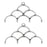Cymbal Bead Endings for 11/0 Delica & Round Beads, Skaloti IV, 19x33.5mm, Antiqued Silver Plated (2 Pieces)