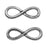 TierraCast Antiqued Lead-Free Pewter Infinity Connector Link 12x31.5mm (2 Pieces)