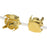 Beadalon Flat Memory Wire Findings, Round 6mm Cups, Gold Plated (12 Pieces)