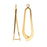 Pinch Bail for Earrings or Pendants, Tear Drop Design, 34mm, Gold Plated (2 Pieces)