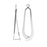 Pinch Bail for Earrings or Pendants, Tear Drop Design, 34mm, Silver Plated (2 Pieces)