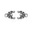Connector Link, Oasis 14mm, Antiqued Silver, By TierraCast (2 Pieces)