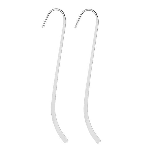 Silver Tone Metal Bookmarks 4.75 Inches - Fun Craft Beading Project (2 Pieces)