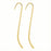 22K Gold Plated Metal Bookmark - Fun Craft Beading Project 4 3/4 Inches (2 Pieces)