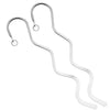 Silver Tone Metal Bookmark - Fun Craft Beading Project 6 1/4 Inches (2 Pieces)