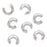 Crimp Bead Covers, 3mm, Sterling Silver (20 Pieces)