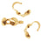 Knot Covers, Clamshell 3.3mm, 14K Gold-Filled (8 Pieces)