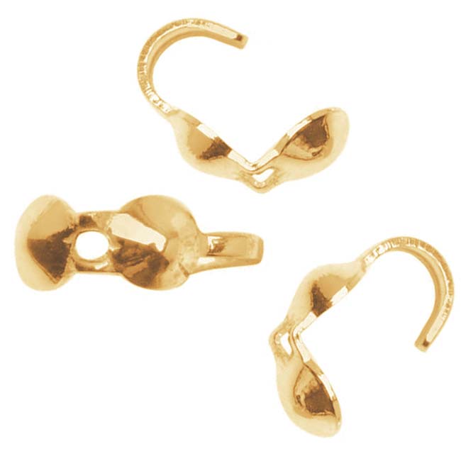 Knot Covers, Clamshell 3.3mm, 14K Gold-Filled (8 Pieces)