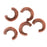 Crimp Bead Covers, 3mm, Antiqued Copper (50 Pieces)