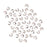 Crimp Bead Covers, 3mm, Silver Tone (144 Pieces)