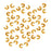 Crimp Bead Covers, 3mm, Gold Tone (144 Pieces)